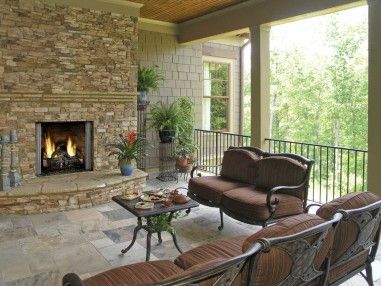 Carolina 36 outdoor gas fireplace