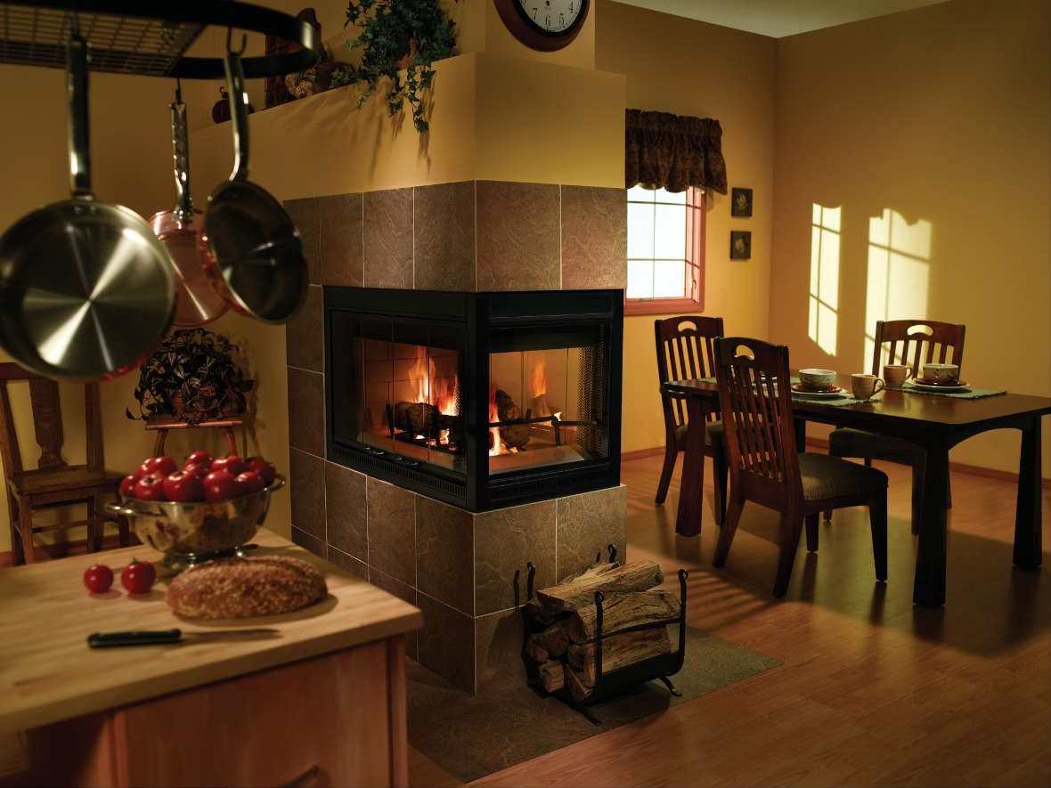 Pier 40 Wood fireplace