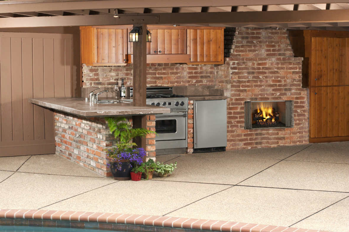 Villawood-42 Outdoor Wood Fireplace