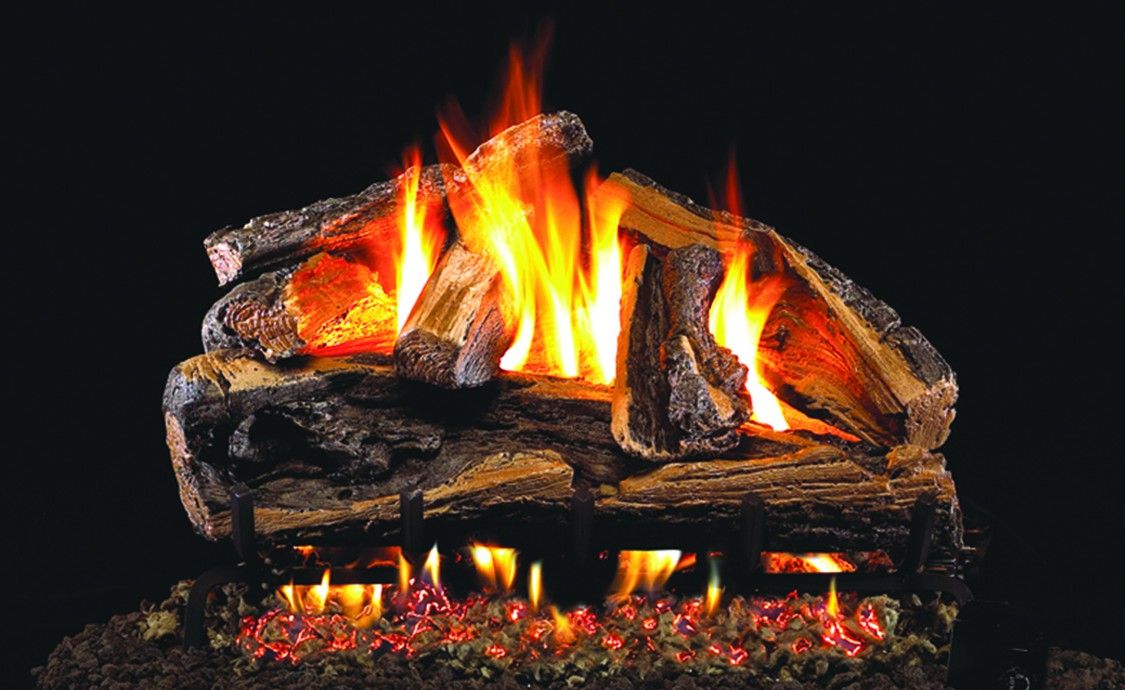 RUGGED SPLIT OAK GAS LOGS