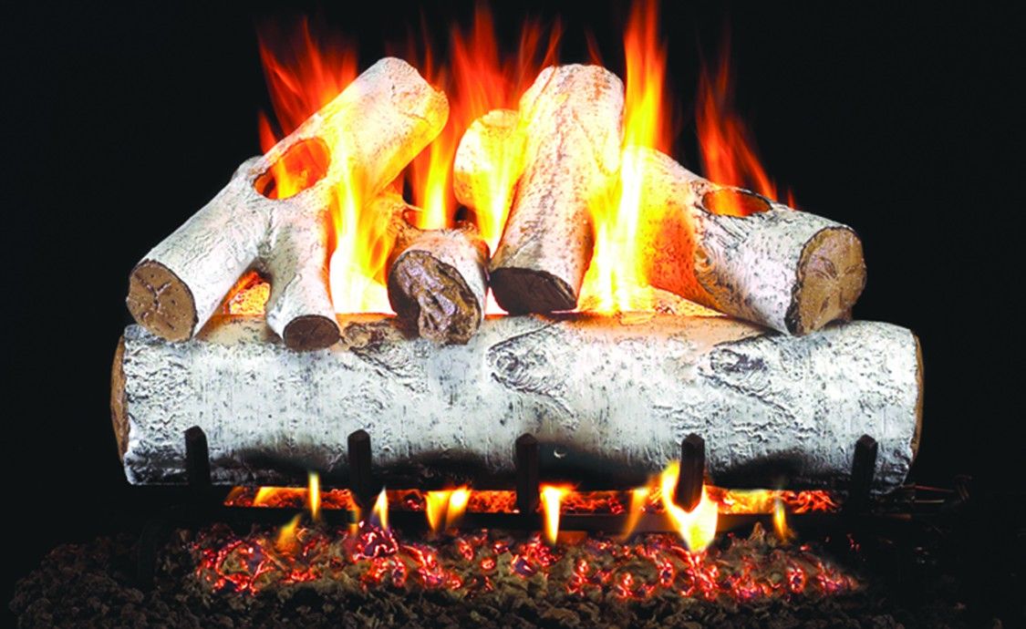 White Birch Gas Logs.